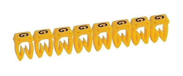 Маркер CAB 3 - для кабеля 4-6 мм² - заглавная буква G